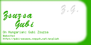 zsuzsa gubi business card
